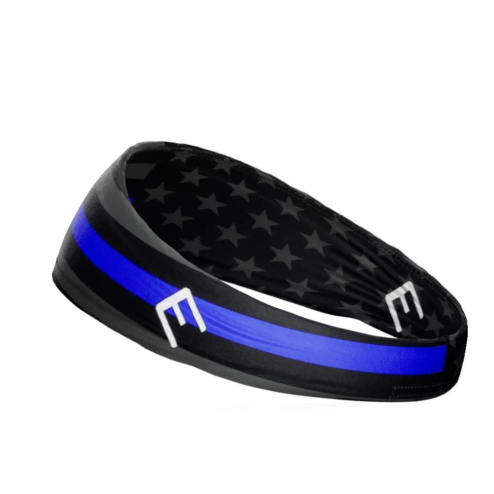 Thin Blue Line Headband | Elite Athletic Gear