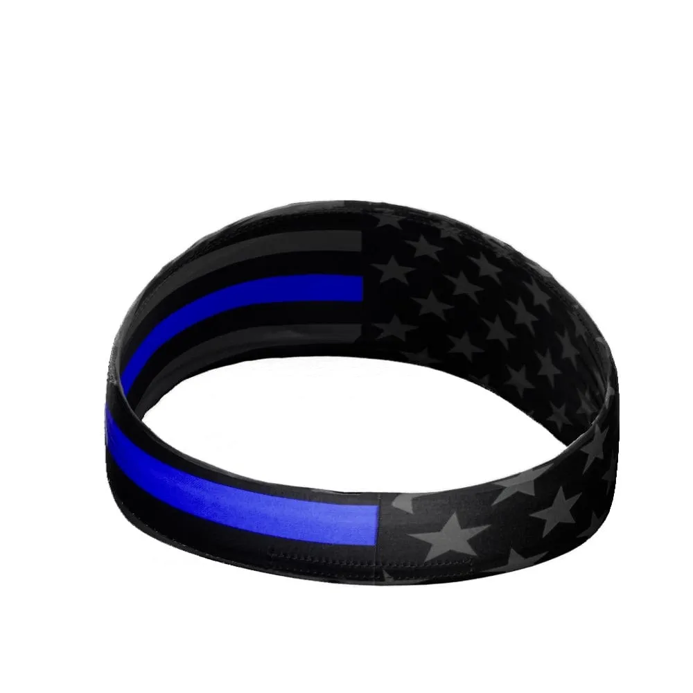 Thin Blue Line Headband | Elite Athletic Gear
