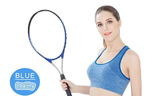 Tianken Women Racerback Sport Bras High Impact Seamless Yoga Gym Fitness Running Workout Activewear Bra, 2pack-blue-purple, Small
