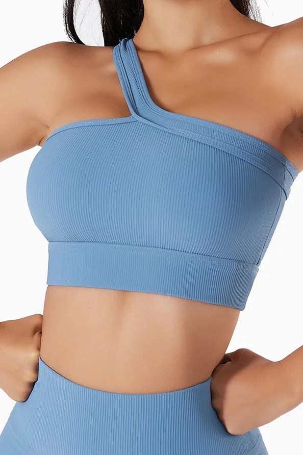 Timeless One Shoulder Sports Bra