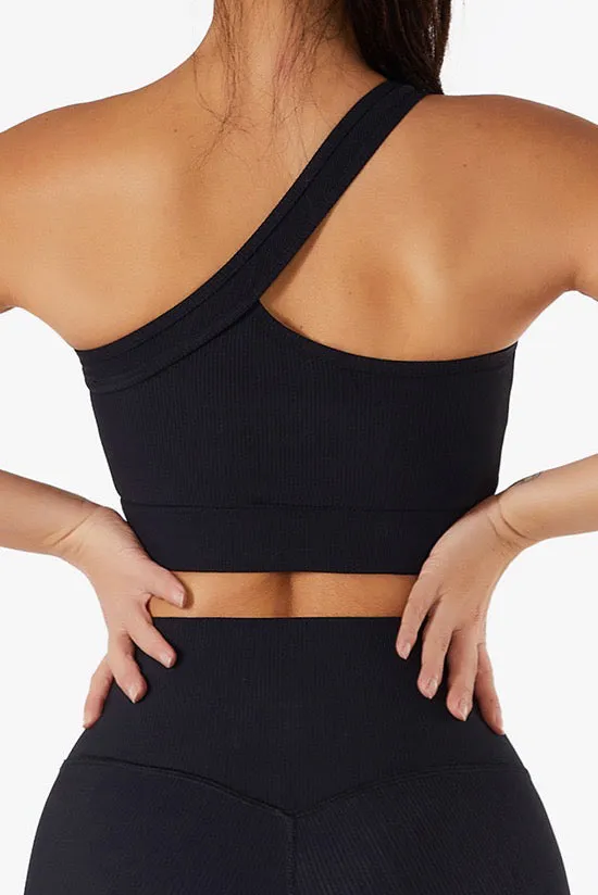 Timeless One Shoulder Sports Bra