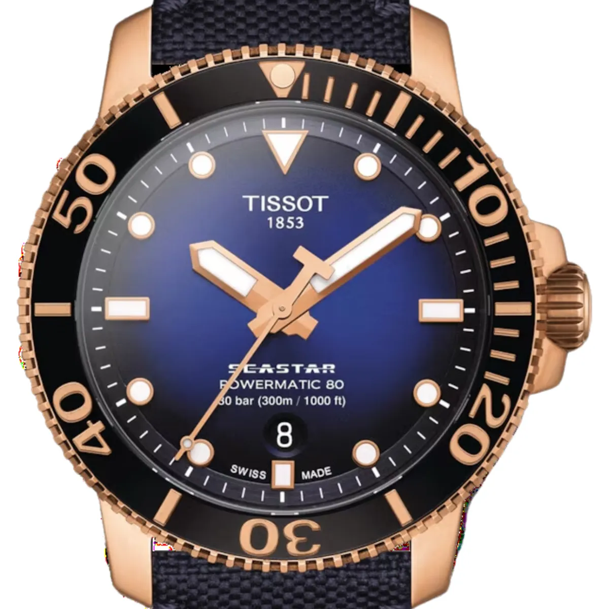 Tissot T1204073704100 T120.407.37.041.00 Seastar 1000 Powermatic 80 Sports Mens Watch