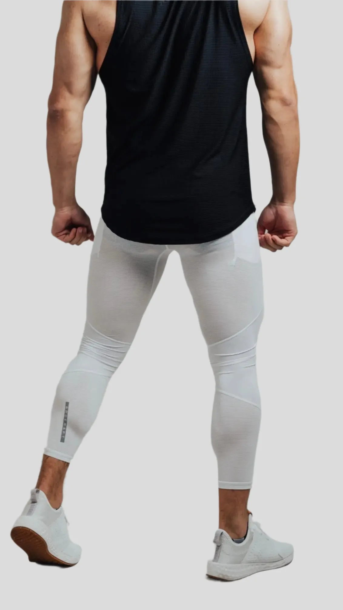 Total War Battle Vented Mesh Training Tight - Blizzard White