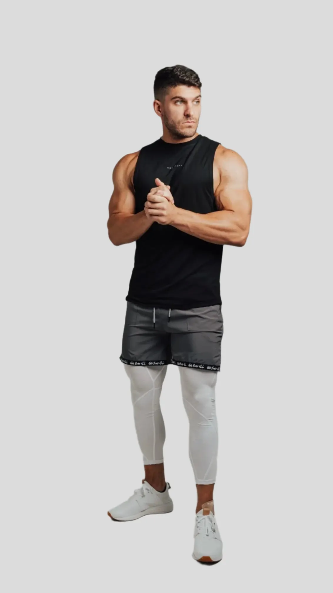 Total War Battle Vented Mesh Training Tight - Blizzard White