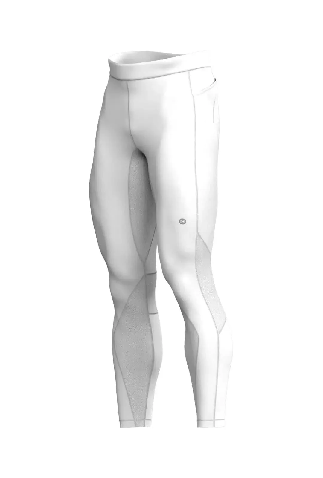 Total War Battle Vented Mesh Training Tight - Blizzard White