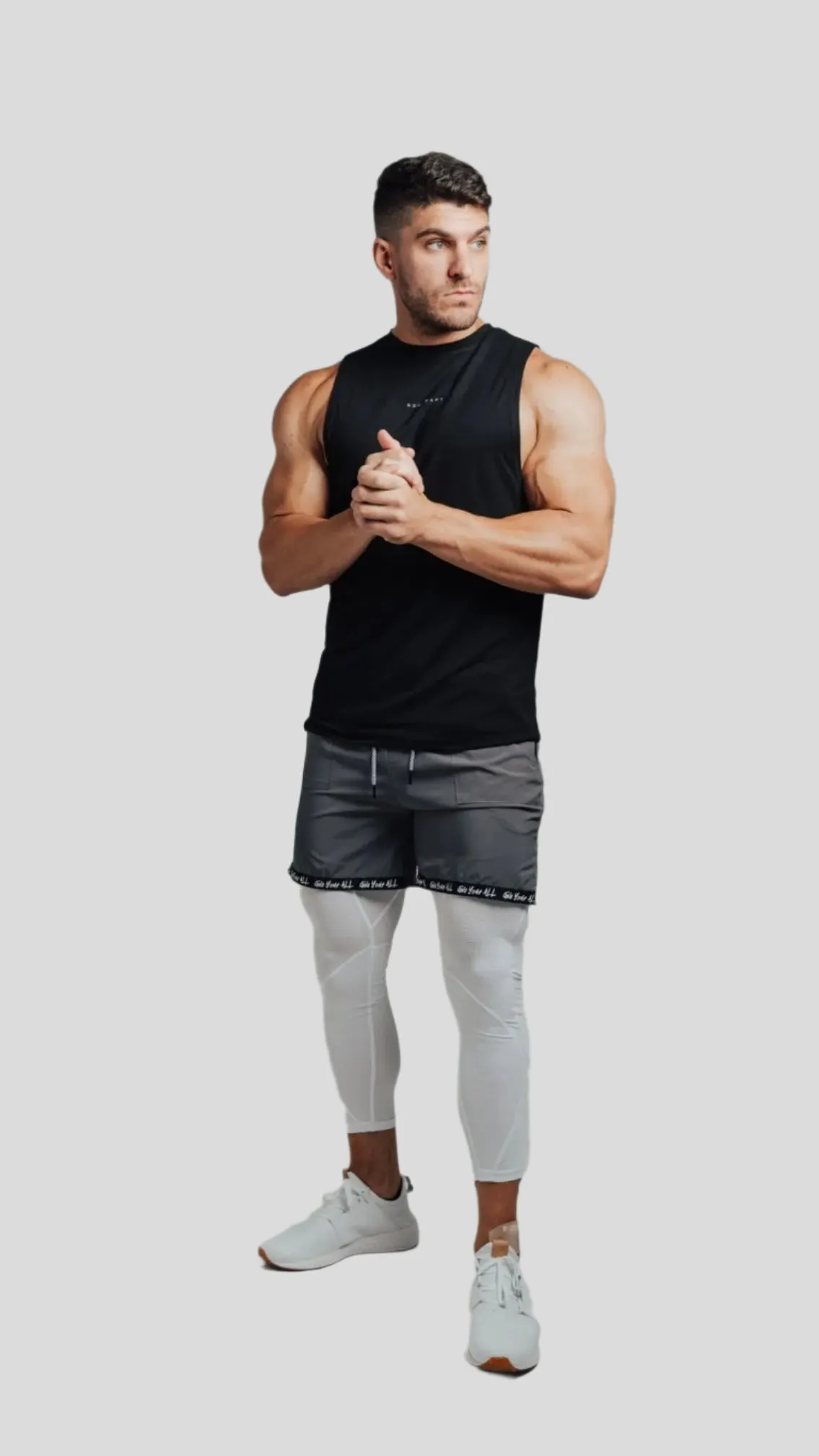 Total War Battle Vented Mesh Training Tight - Blizzard White