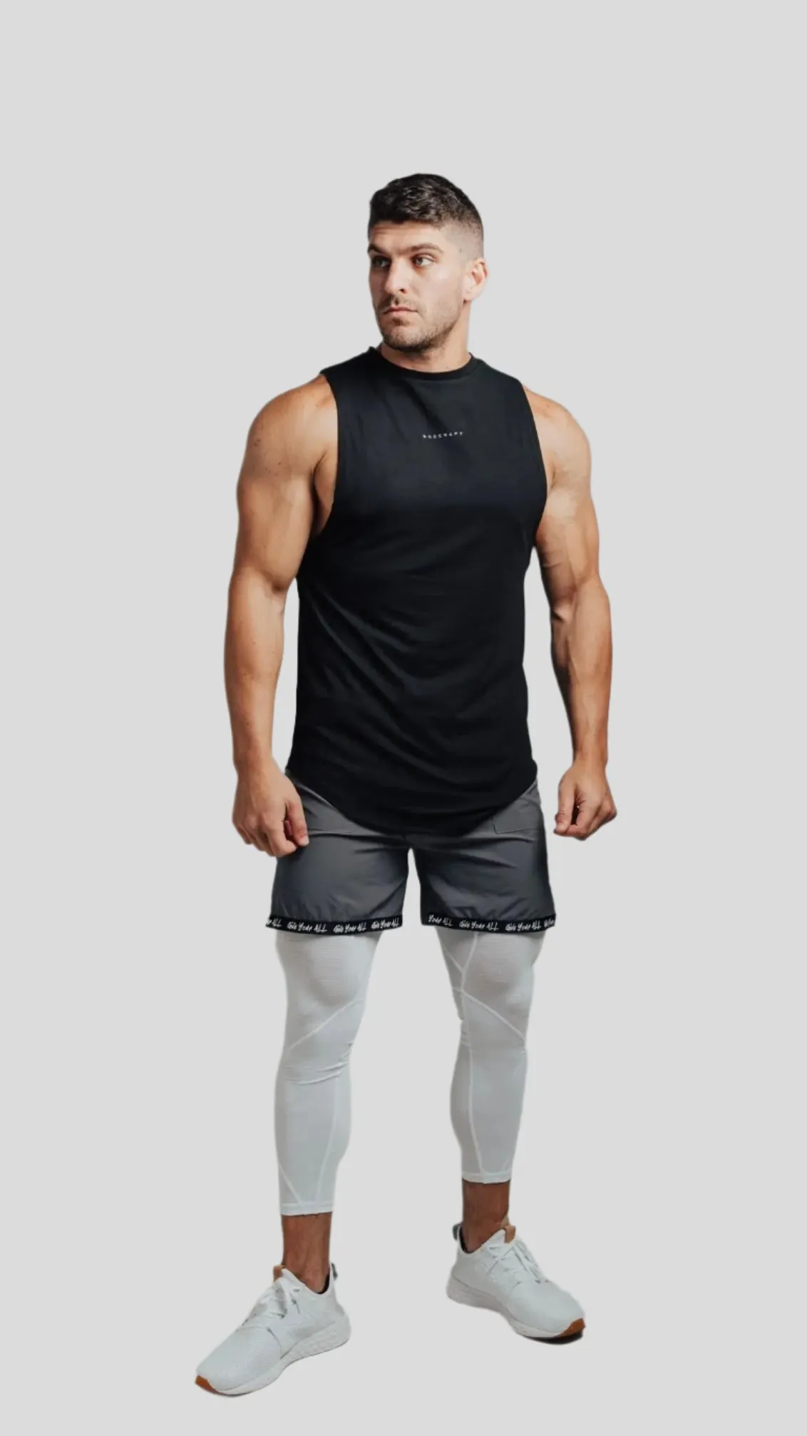 Total War Battle Vented Mesh Training Tight - Blizzard White