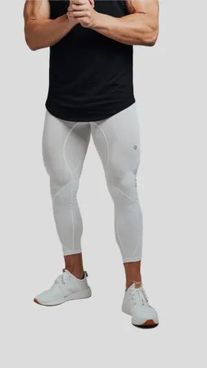 Total War Battle Vented Mesh Training Tight - Blizzard White