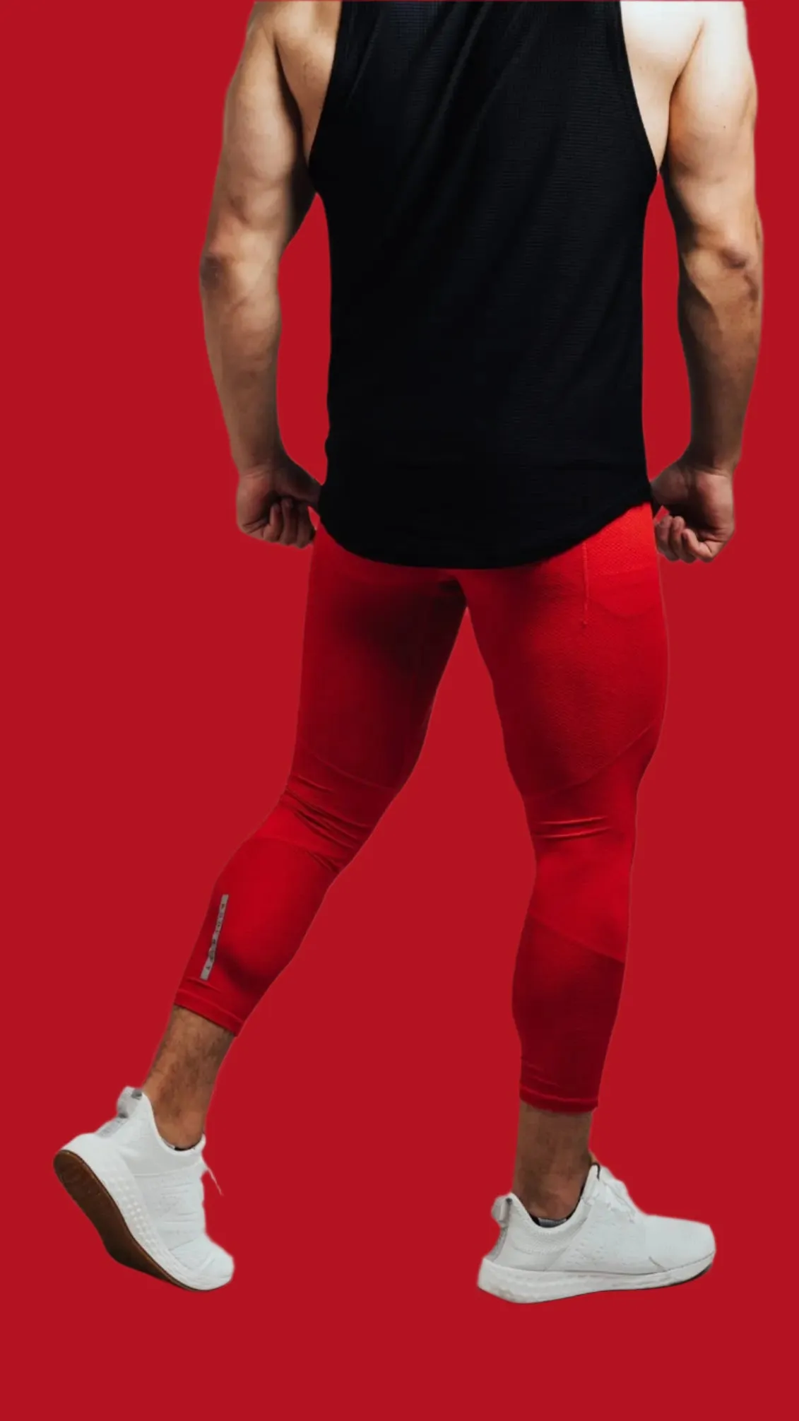Total War Battle Vented Mesh Training Tight - Candy Apple Red