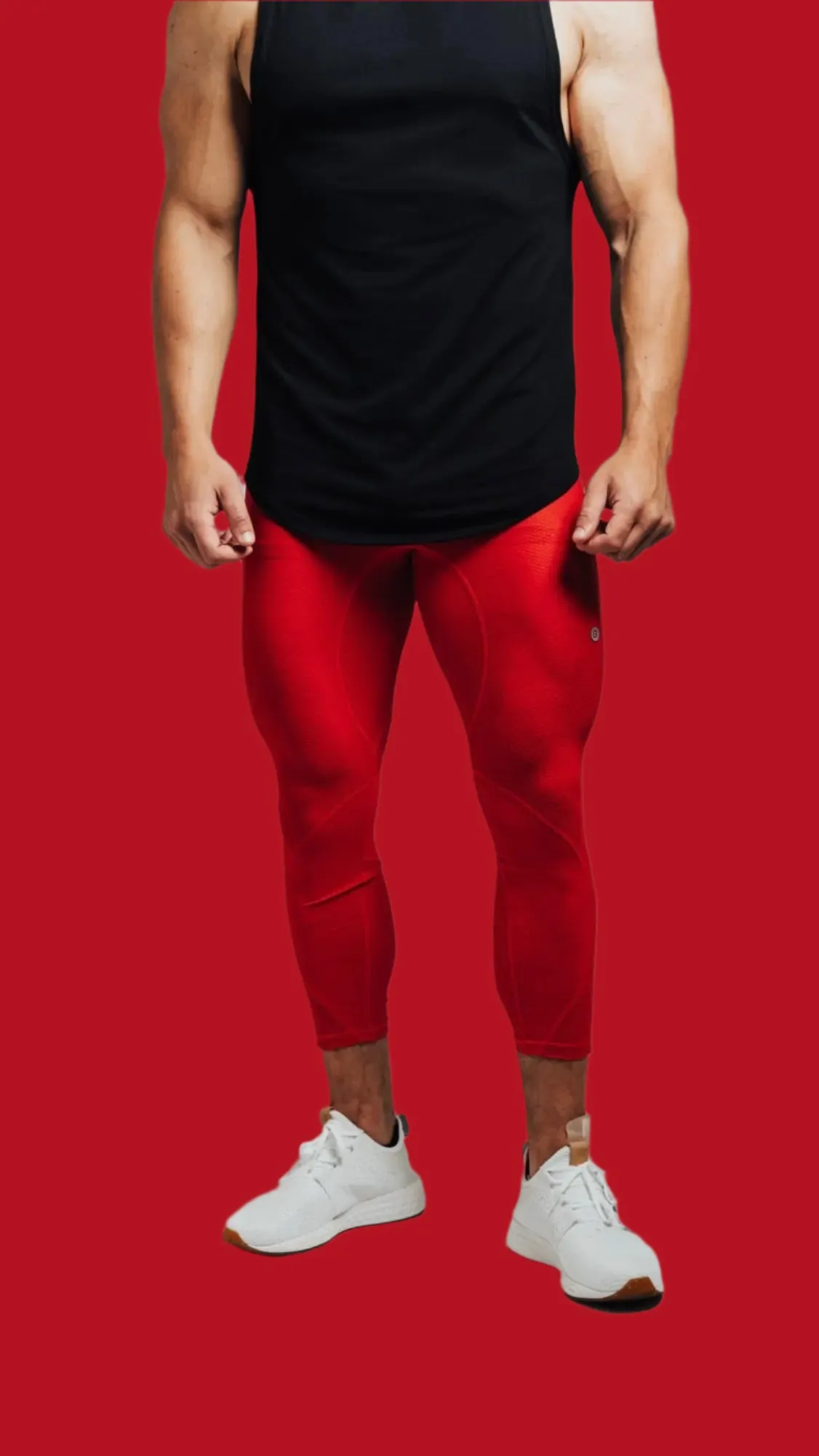 Total War Battle Vented Mesh Training Tight - Candy Apple Red