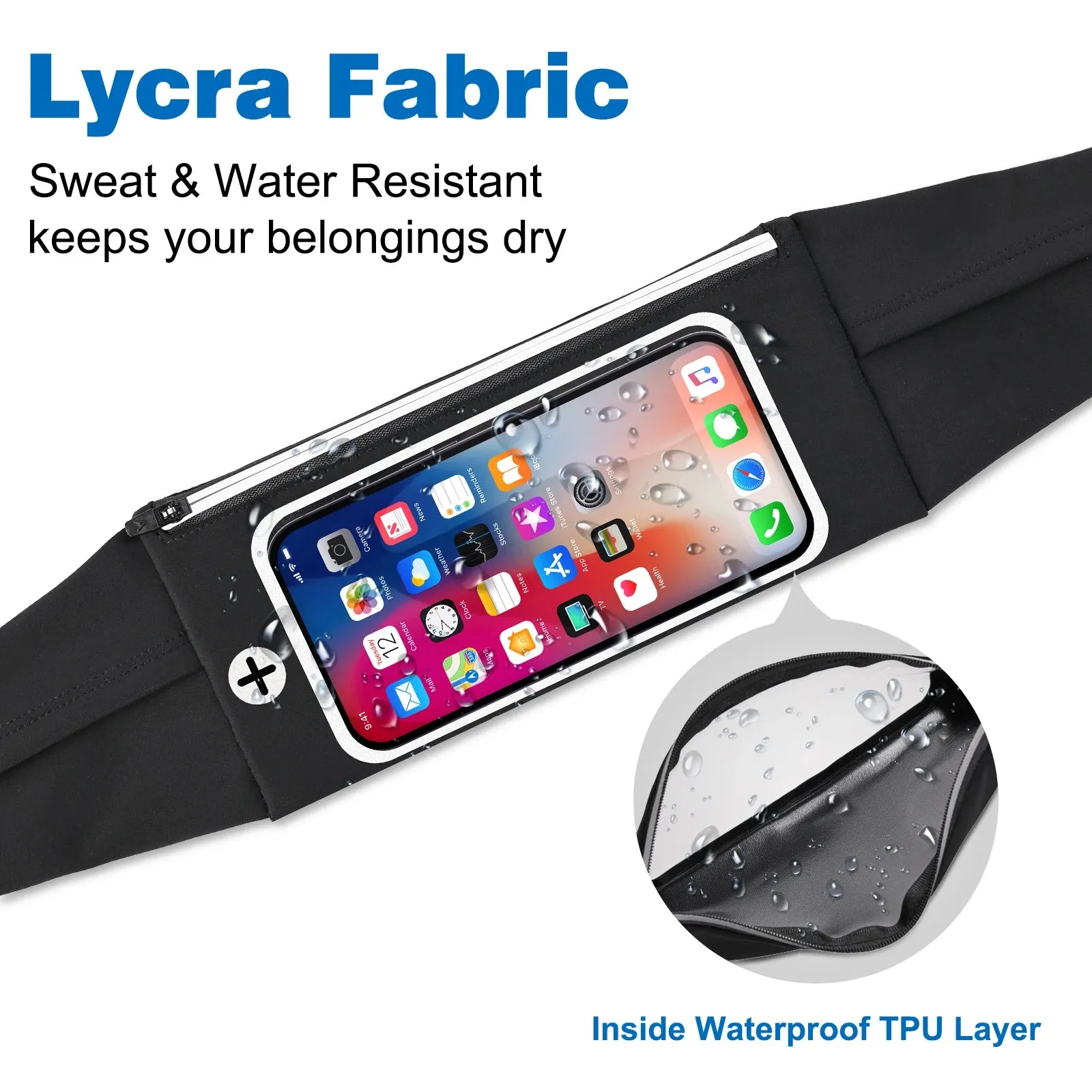 Touch Screen Running Waist Belt for iPhone