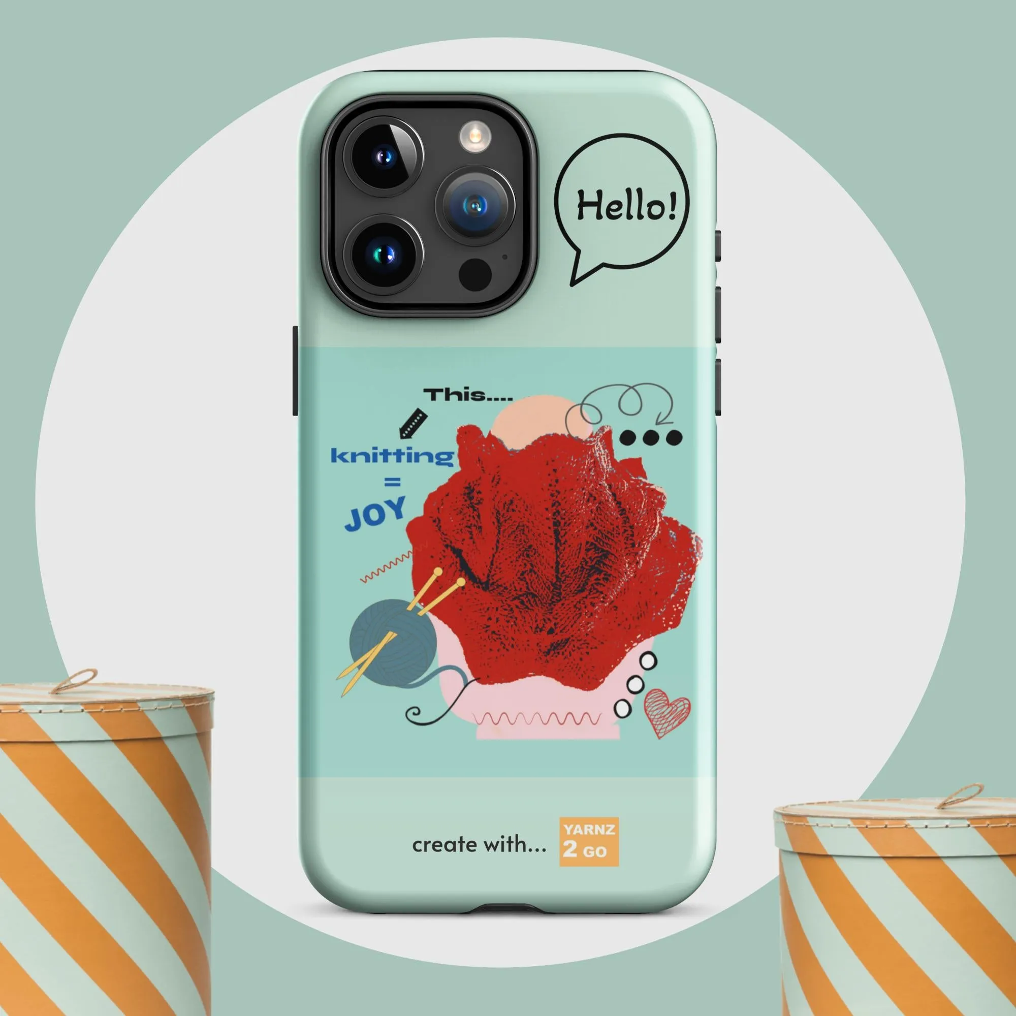 Tough iPhone® case for knitters