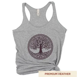 Tree of Life - Women's Triblend Racerback Tank
