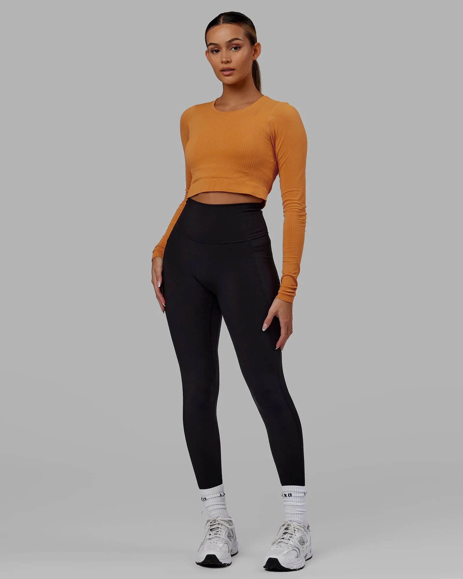 Ultra Soft Seamless Long Sleeve Top - Sundial