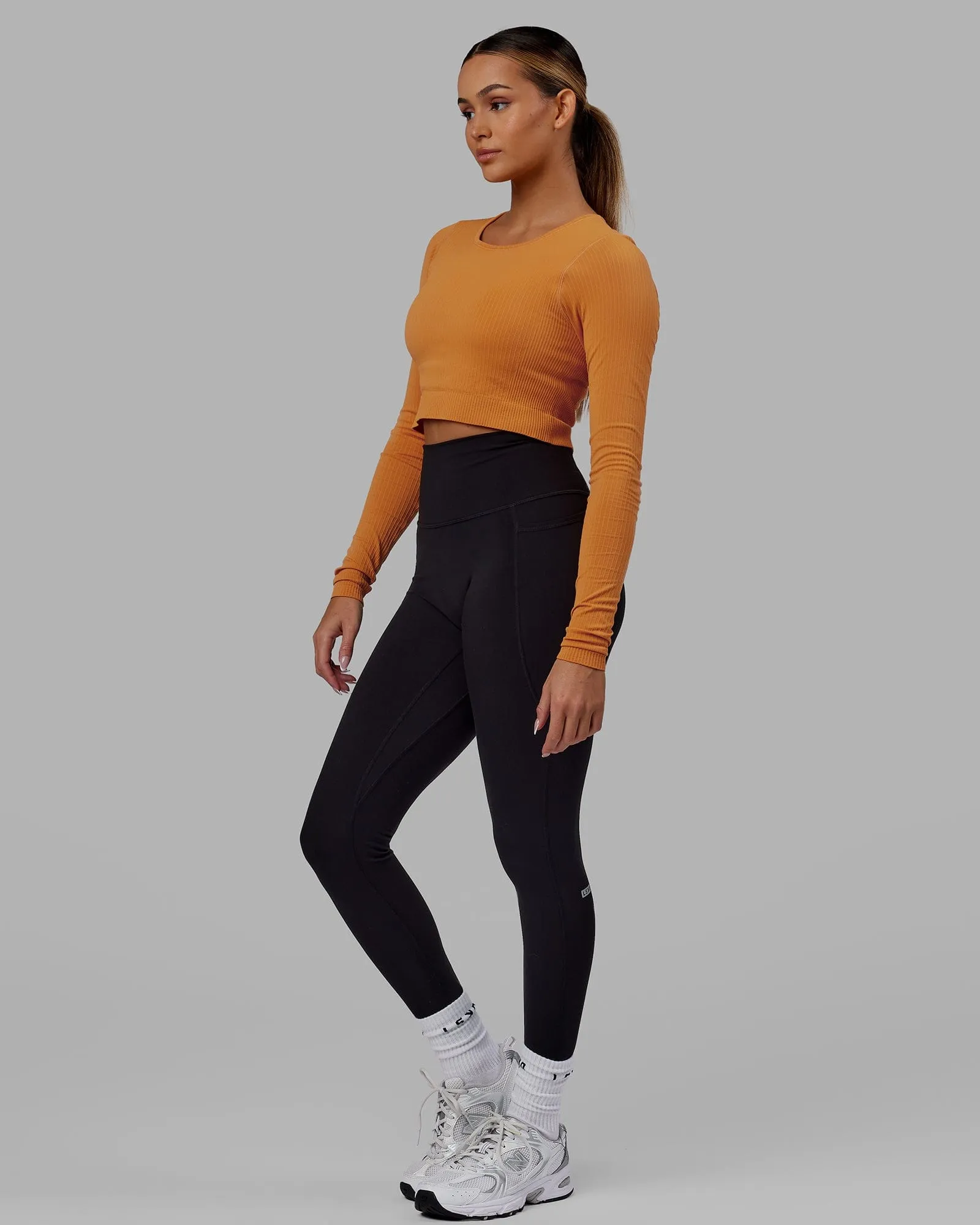 Ultra Soft Seamless Long Sleeve Top - Sundial
