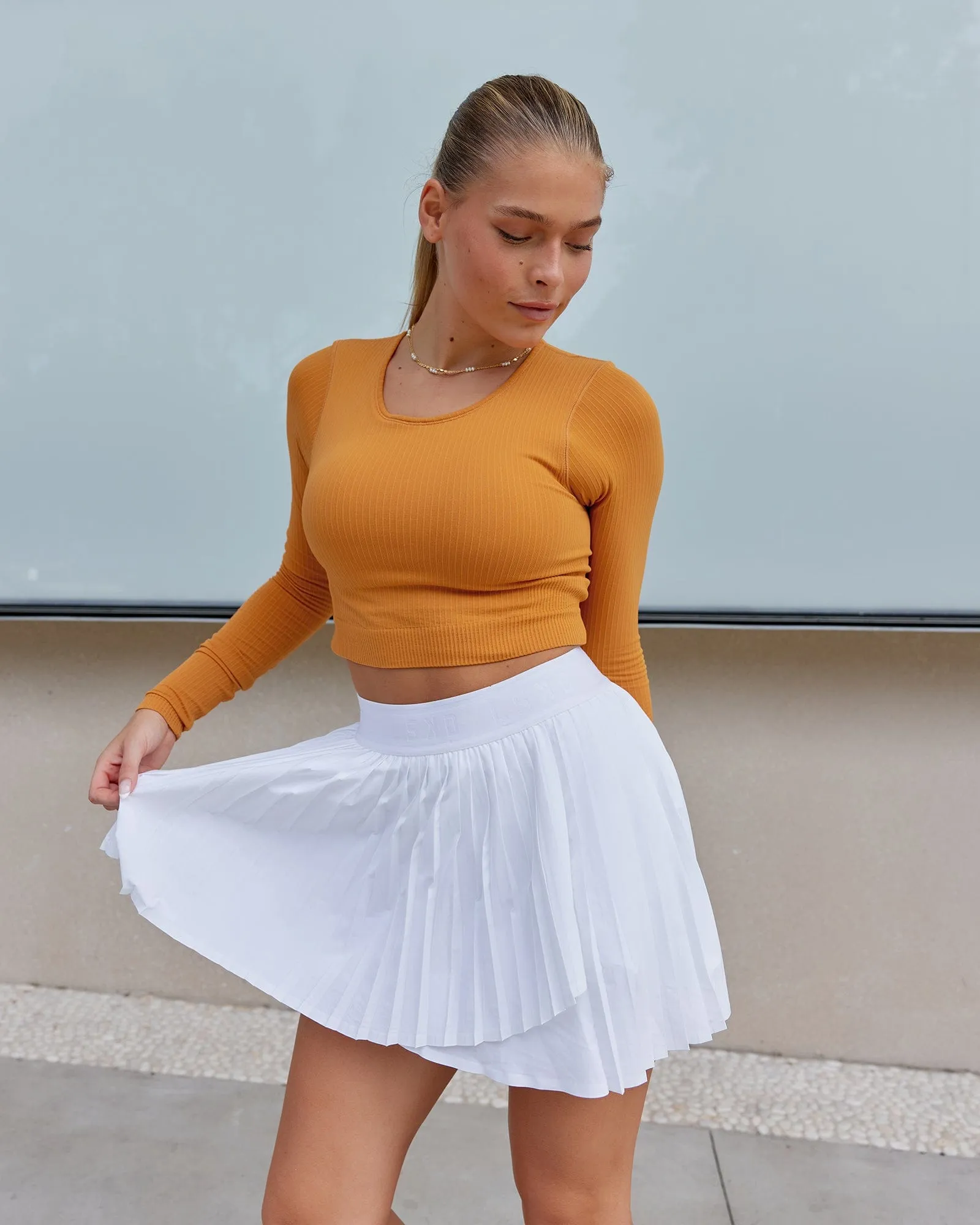 Ultra Soft Seamless Long Sleeve Top - Sundial