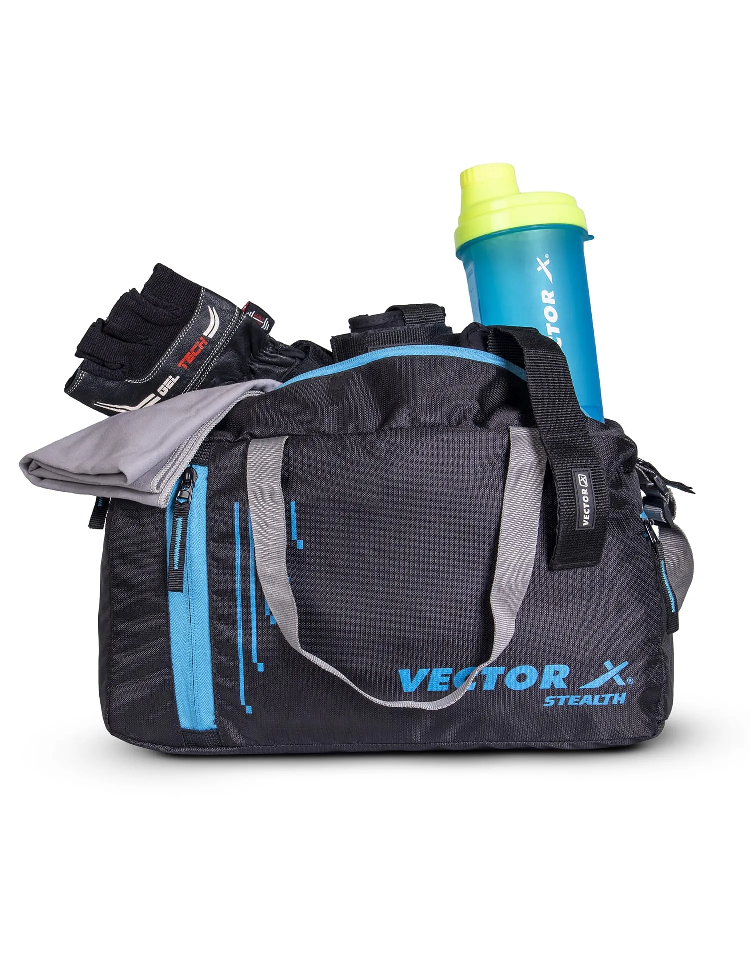 VECTOR X Stealth KIt Bag II Shoulder bag II Luggage Bag (Black-Blue) 14 L