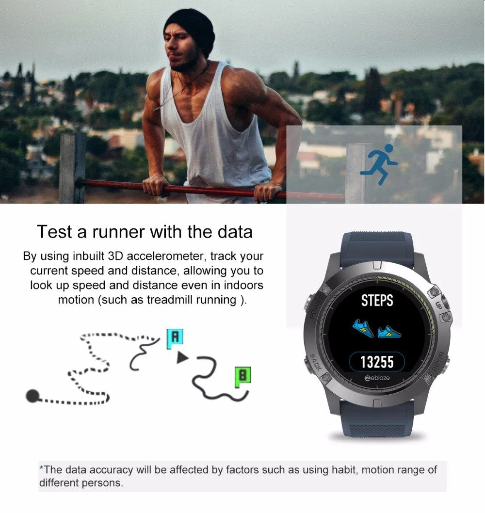 VIBE V3 HR Tactical SmartWatch