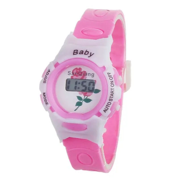 Watches Unisex Silicone Colorful Boys Girls Students Time Electronic Digital Wrist Sports Watch Children