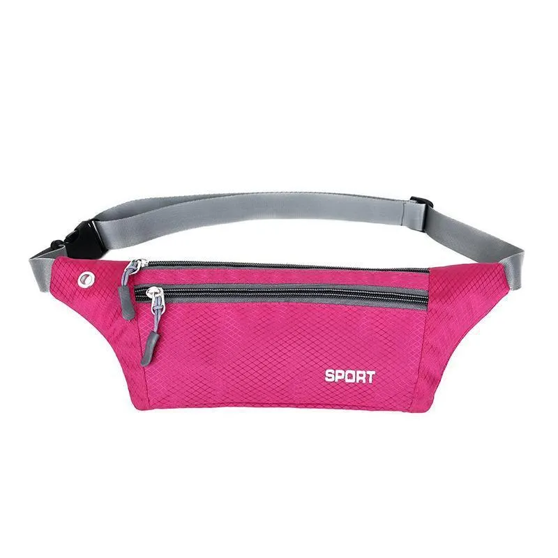 Waterproof Running Belt Bum Bag Travel Waist Bags Money Zip Pouch Sports Wallet