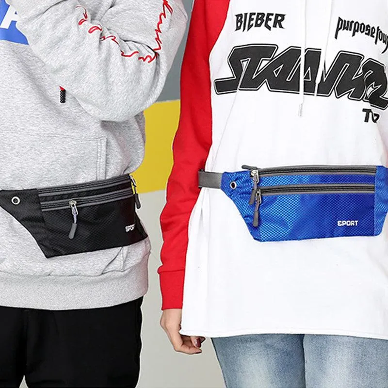 Waterproof Running Belt Bum Bag Travel Waist Bags Money Zip Pouch Sports Wallet