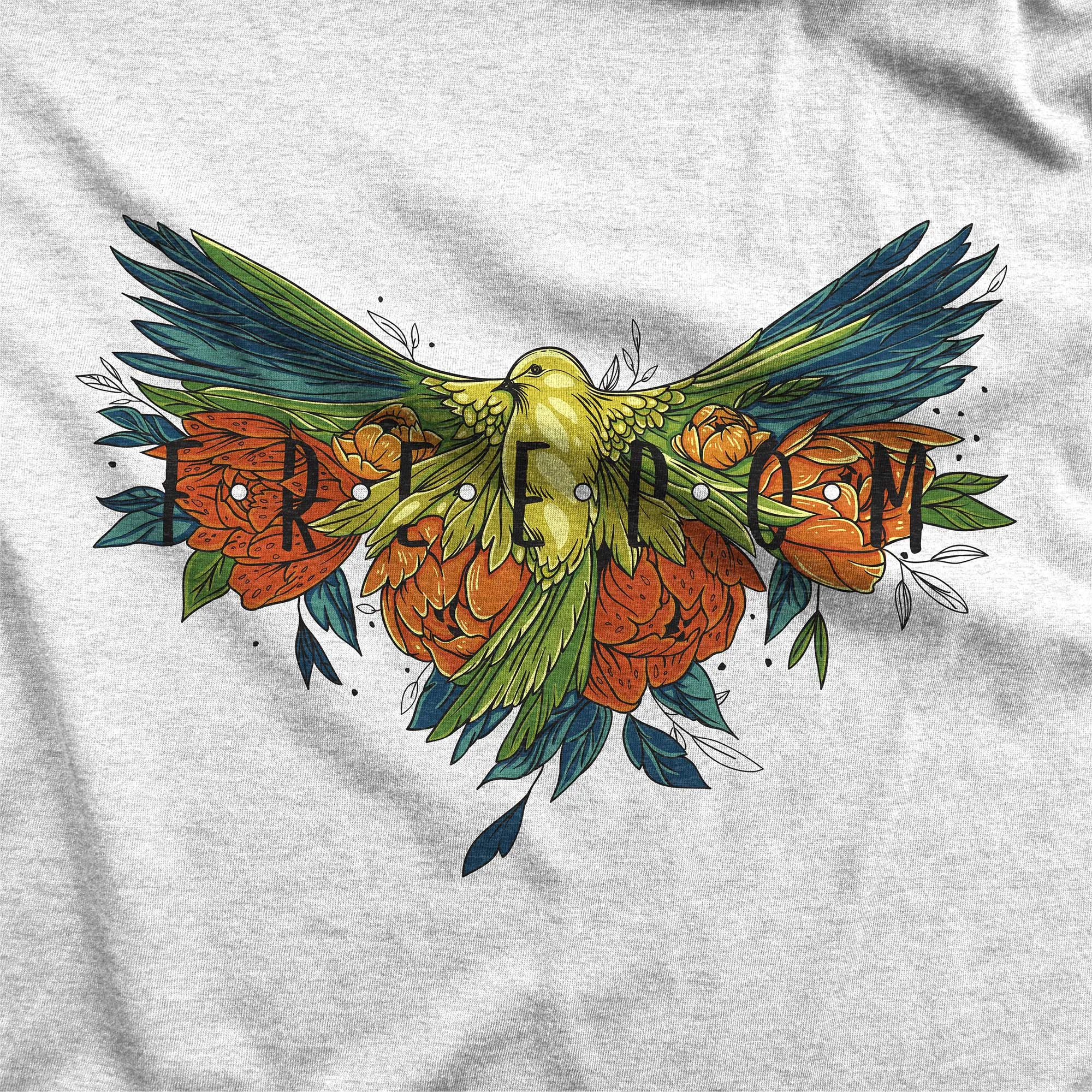 Winged Bird of Freedom - Women's Triblend Racerback Tank