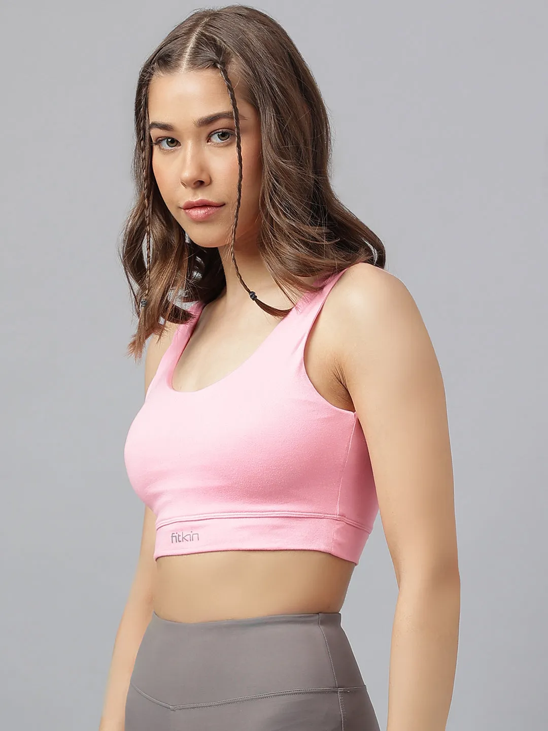 Women's crop tank sports bra
