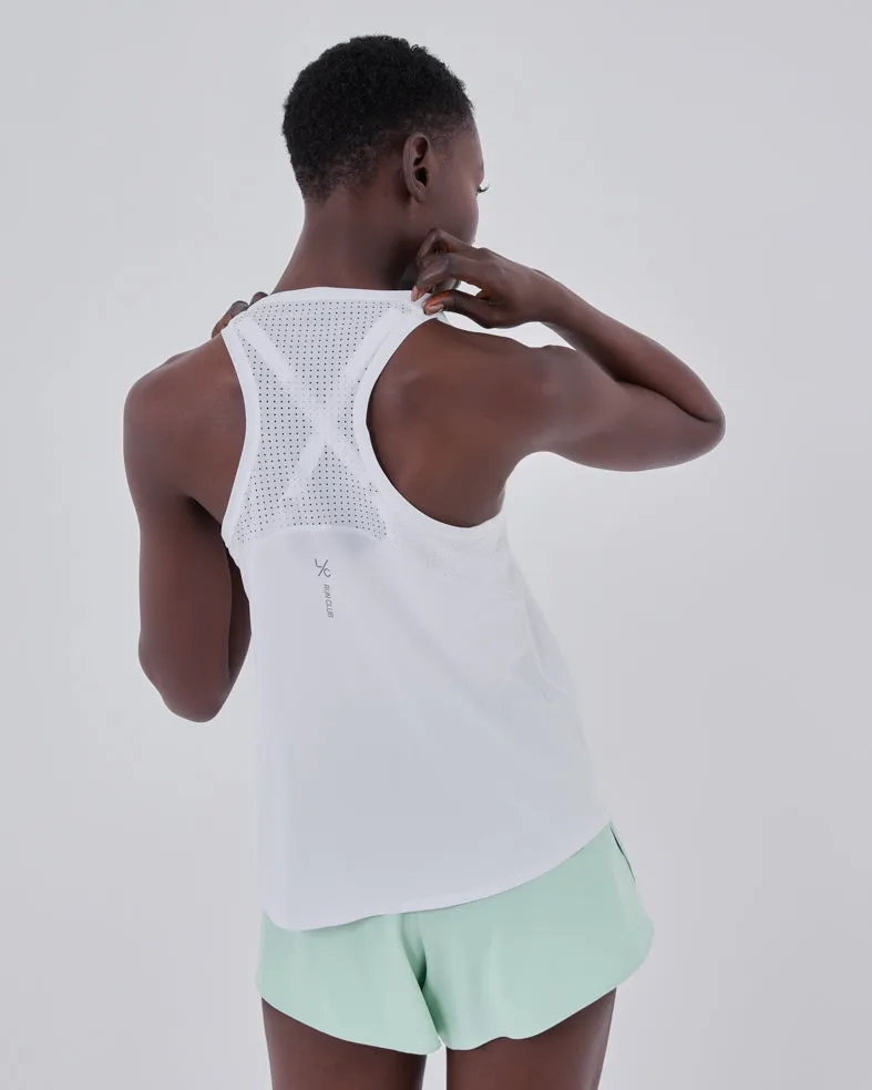 Womens Run Tank White