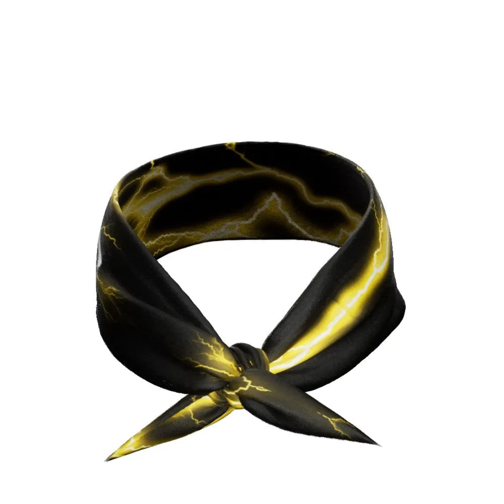 Yellow Lightning Tie Headband | Elite Athletic Gear