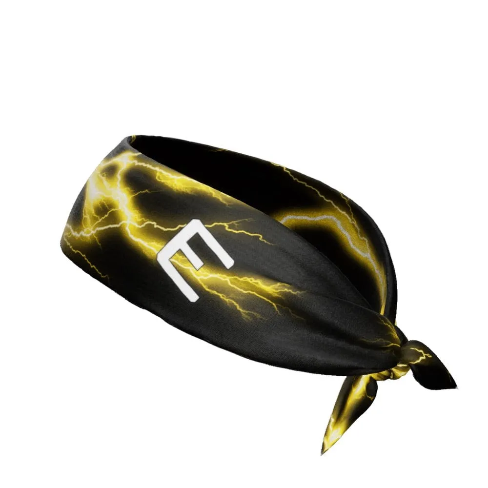 Yellow Lightning Tie Headband | Elite Athletic Gear