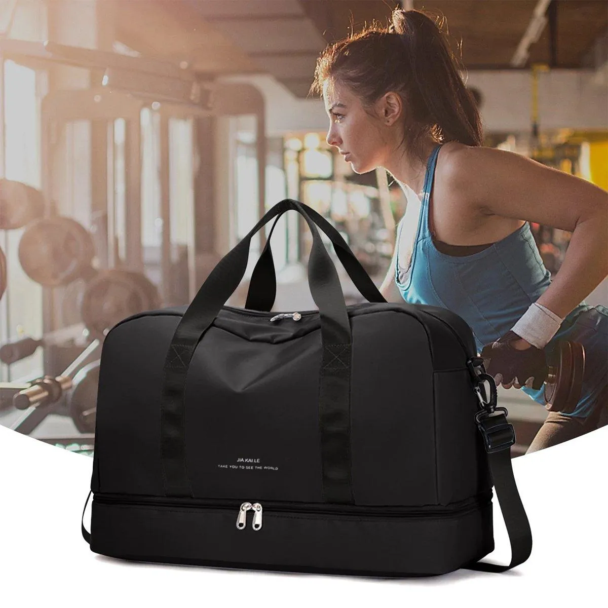 Yoga Fitness Bag Outdoor Sports Travel Bag Large Capacity Gym Luggage Bag