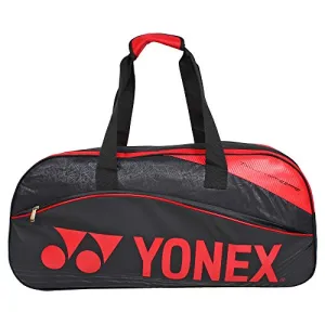 YONEX 9631MS BT6 Foam Badminton Bag, BT 6 (Black/Red)
